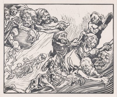 Criaturas fantásticas flotantes de Johannes Josephus Aarts