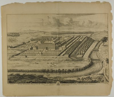 Great Ribston, placa 61 de Britannia Illustrata de Johannes Kip