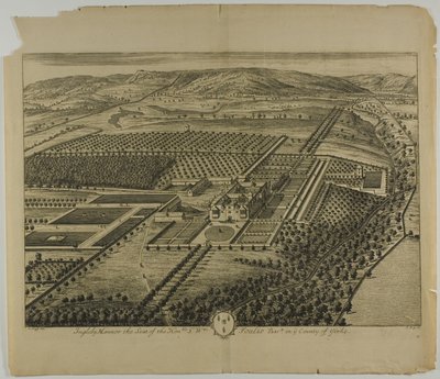 Ingleby Mannor, placa 60 de Britannia Illustrata de Johannes Kip