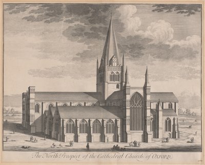 La Perspectiva Norte de la Catedral de Oxford de Johannes Kip, after Leendert Knijff