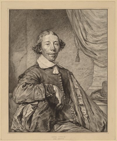 Retrato de un hombre sentado de Johannes Kornlein