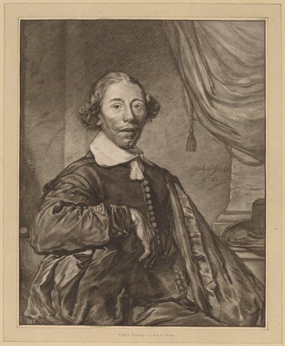 Retrato de un hombre sentado, 1771 de Johannes Kornlein