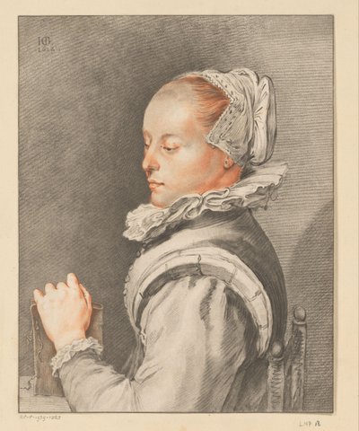 Retrato de una mujer joven de Johannes Kornlein