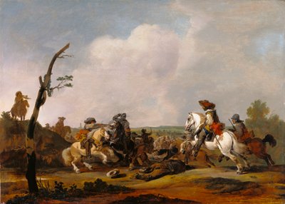 Escena de batalla de Johannes Lingelbach