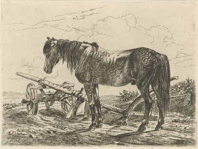 Caballo con un arado de Johannes Mock