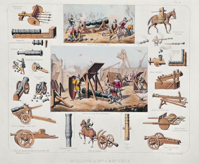 Artillería francesa de los siglos XIV y XV de Johannes Moltzheim