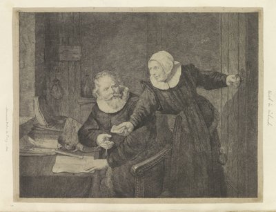 Retrato del astillero Jan Rijcksen y su esposa Recueil de quatre-vingt-cinq estampes originales (título de la serie) de Johannes Pieter de Frey