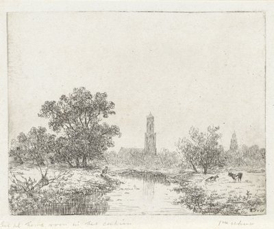 Vista de Utrecht (?) de Johannes Pieter van Wisselingh