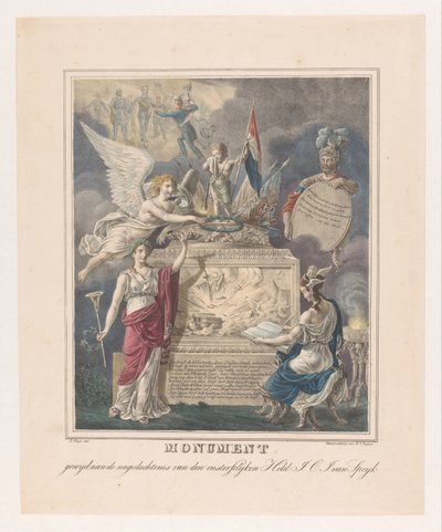 Monumento funerario alegórico a Jan Carel Josephus van Speijk
Monumento dedicado a la memoria del inmortal héroe J.C.J. van Speijk (título en el objeto) de Johannes Steyn
