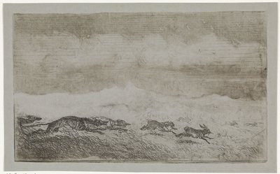 Caza de liebres de Johannes Tavenraat
