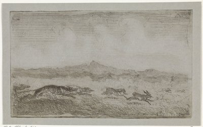 Caza de liebres de Johannes Tavenraat