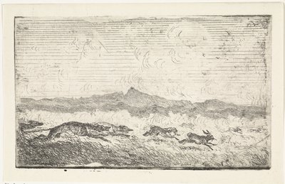 Caza de liebres de Johannes Tavenraat