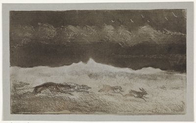 Caza de la liebre de Johannes Tavenraat