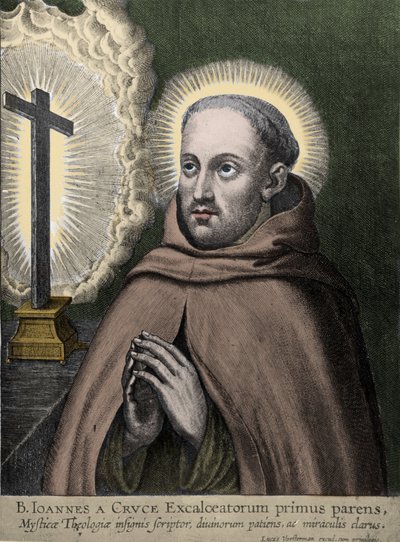 San Juan de la Cruz (Juan de Yepes Álvarez, Juan de la Cruz) (1542-1591) - grabado de Vorstermann de Johannes Vorsterman