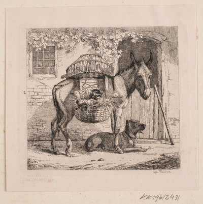 El burro del vendedor de gallinas de Johannes Wilhelm Zillen