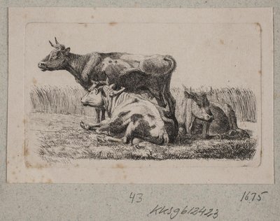 Tres vacas de Johannes Wilhelm Zillen