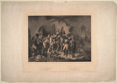 El ejército francés en el Kremlin de Moscú, 1830 de Johannes Woelffle