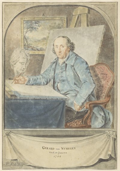Retrato de Gerard van Nijmegen de Johannes Zacharias Simon Prey
