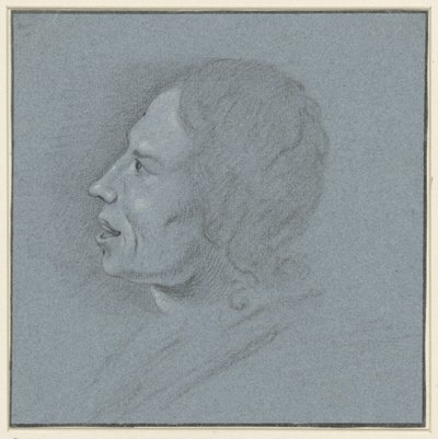 Autorretrato del dibujante Johannes Ziesenis de Johannes Ziesenis