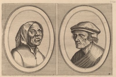 "Baef Schol-becx" y "Spruyt Vroegh-bedorven" de Johannes and Lucas van Doetechum after Pieter Bruegel the Elder