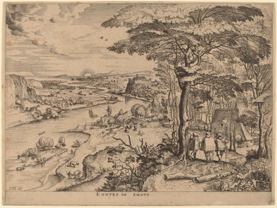 Euntes in Emaus de Johannes and Lucas van Doetechum after Pieter Bruegel the Elder