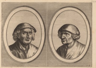 "Hans Onvertsaeght" y "Koen Slock-speck" de Johannes and Lucas van Doetechum after Pieter Bruegel the Elder