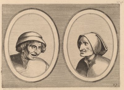 "Keesje Licht-hart" y "Verblinde Swaen" de Johannes and Lucas van Doetechum after Pieter Bruegel the Elder