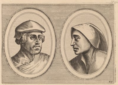 "Oprechte Lammert" y "Deughdighe Geertruyd" de Johannes and Lucas van Doetechum after Pieter Bruegel the Elder