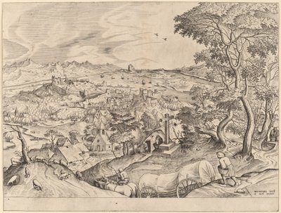 El carro belga de Johannes and Lucas van Doetechum after Pieter Bruegel the Elder