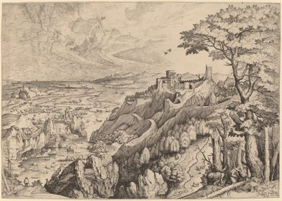 San Jerónimo en el desierto de Johannes and Lucas van Doetechum after Pieter Bruegel the Elder
