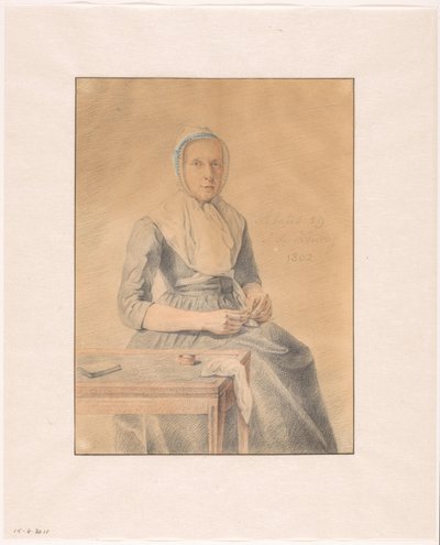 Retrato de Catharina van Eck de Johannes de Koning (signed by artist)