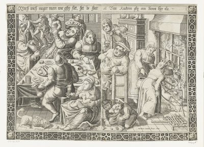 la cocina grasienta de Johannes of Lucas van Doetechum
