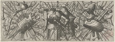 Papas fritas con twee kurassen Panoplia sev armamentarium… (título de la serie) de Johannes of Lucas van Doetechum