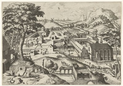 Paisaje con San Jerónimo
Hieronymus in deserto (título en el objeto)
Paisaje con historias cristianas (título de la serie) de Johannes of Lucas van Doetechum