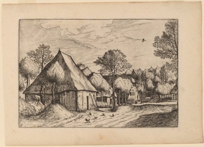 Un corral con pozo de Johannes van Doetechum, the Elder and Lucas