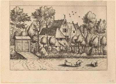 Casa de Campo con un Foso de Johannes van Doetechum, the Elder and Lucas