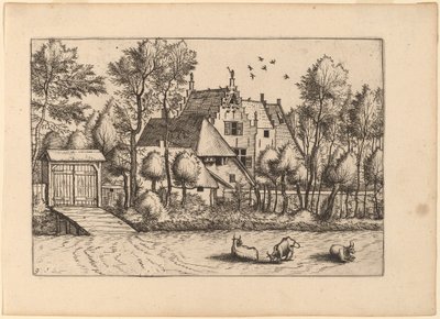Casa de Campo con un Foso de Johannes van Doetechum, the Elder and Lucas