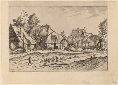 Granjas en un Pueblo de Johannes van Doetechum, the Elder and Lucas