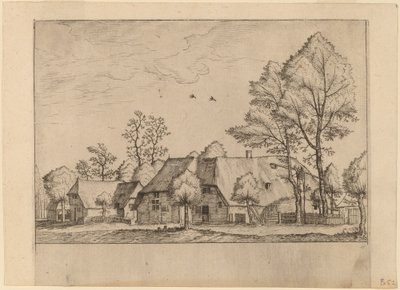 Gran granja con pozo de Johannes van Doetechum, the Elder and Lucas