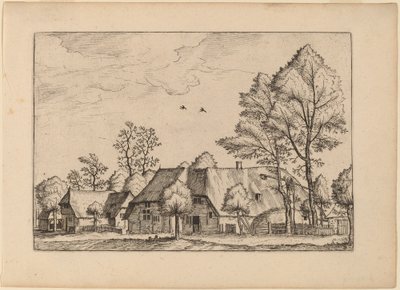 Gran granja con pozo de Johannes van Doetechum, the Elder and Lucas