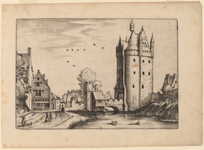 Puerta de la Ciudad con Casas de Campo de Johannes van Doetechum, the Elder and Lucas