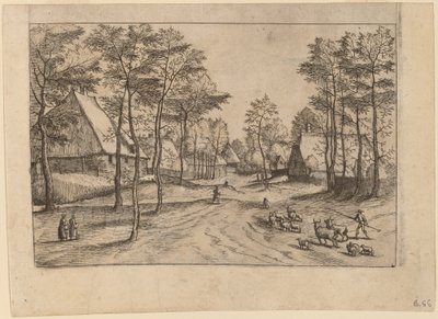 Calle del pueblo de Johannes van Doetechum, the Elder and Lucas