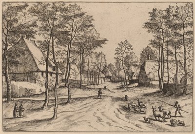 Calle del pueblo de Johannes van Doetechum, the Elder and Lucas