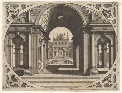 Placa de Varie Architecture, ca. 1560 de Johannes van Doetecum I