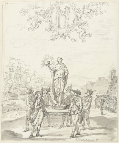 Armas generales, decoración en Kadijksplein, 1795 de Johannes van Dregt (rejected attribution)