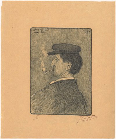 Retrato de Gerrit ter Haar de Johannes van Gijn (signed by artist)