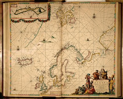 Mapa del norte de Europa de Johannes van Keulen