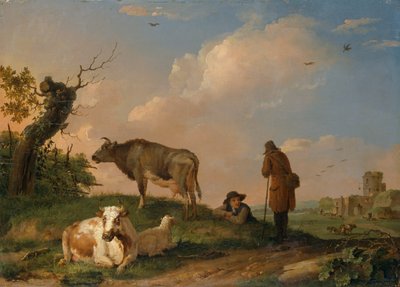 Paisaje con Ganado, 1670-1690 de Johannes van der Bent