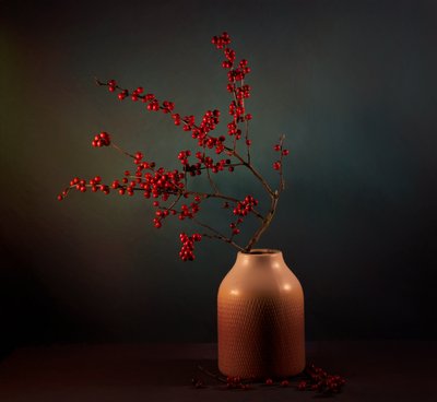 Exposición de bayas de invierno de John-Mei Zhong