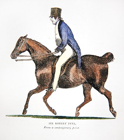 Sir Robert Peel, de una impresión contemporánea de John  Doyle